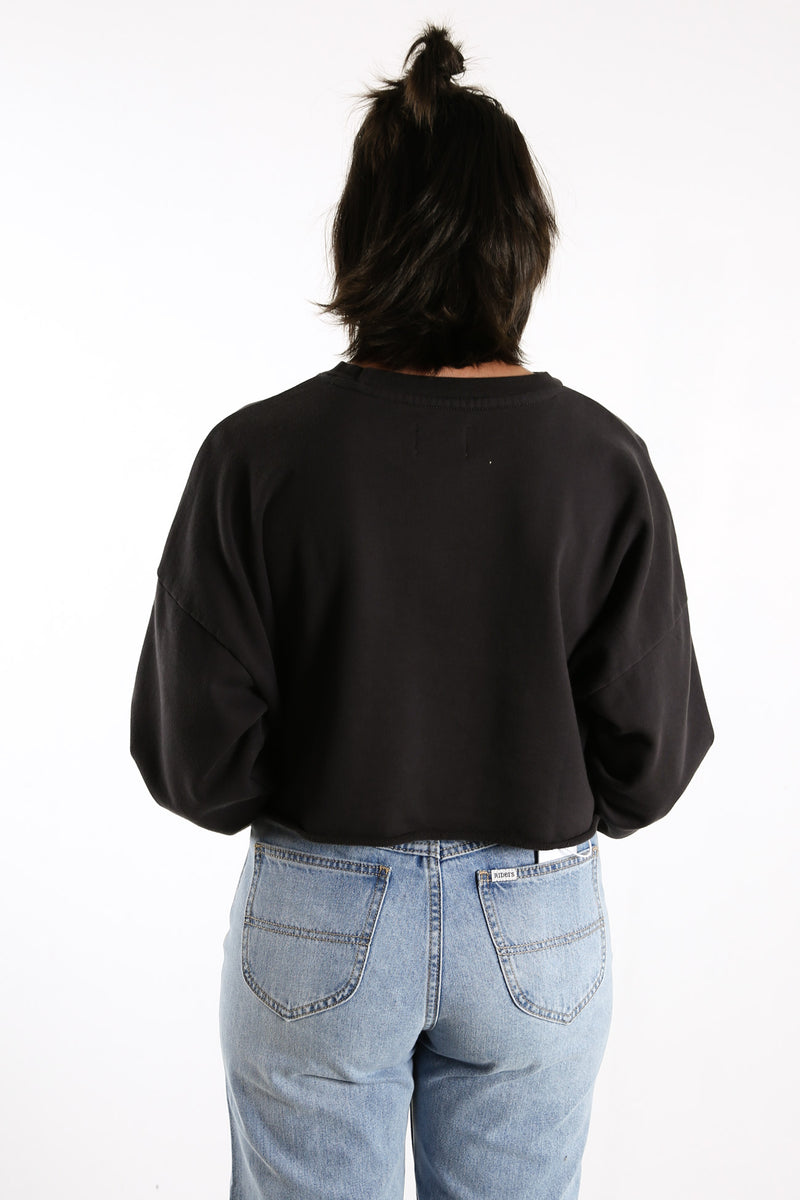 Oversized sweater crop top outlet