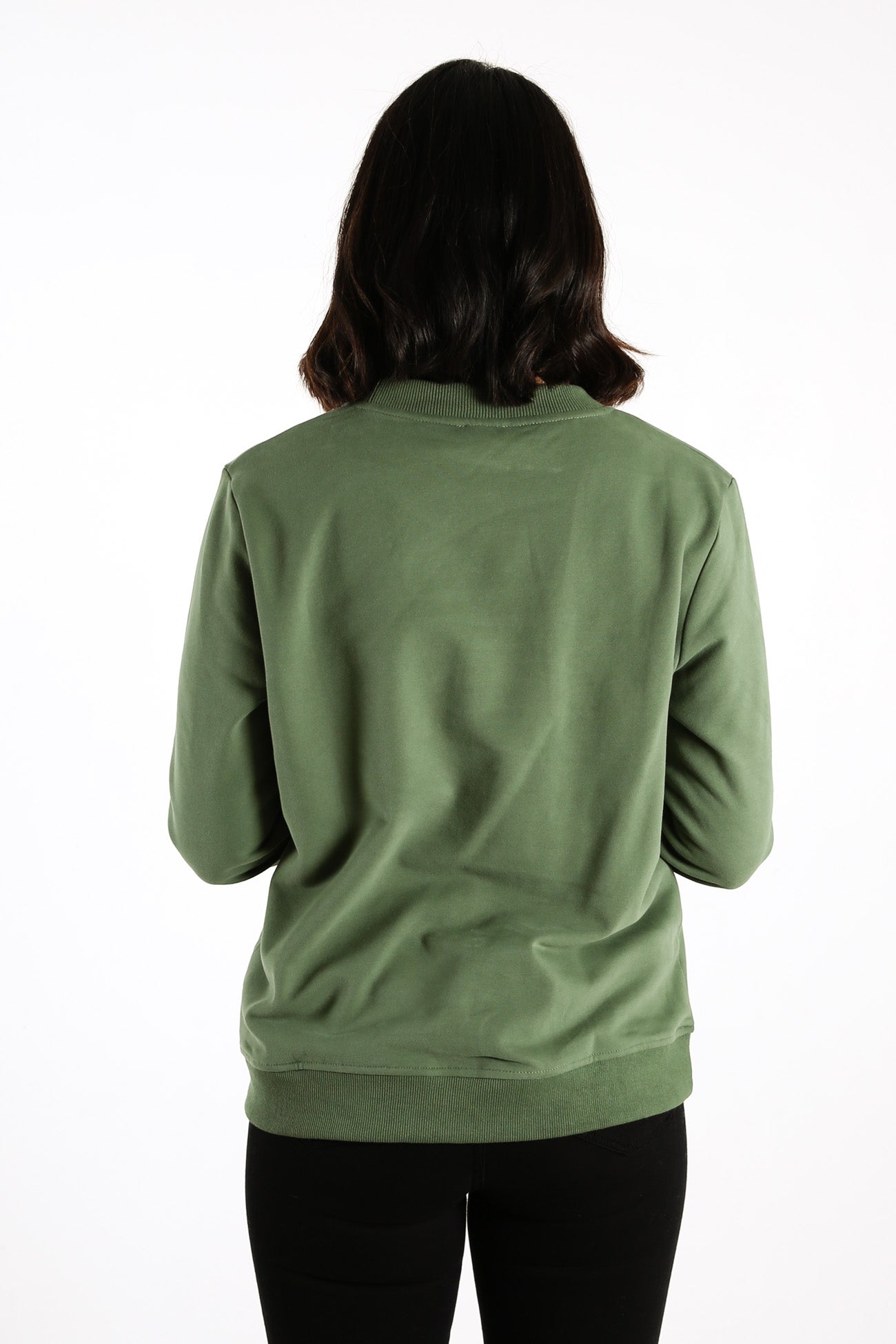 AW With Love Embroidered Jumper Green