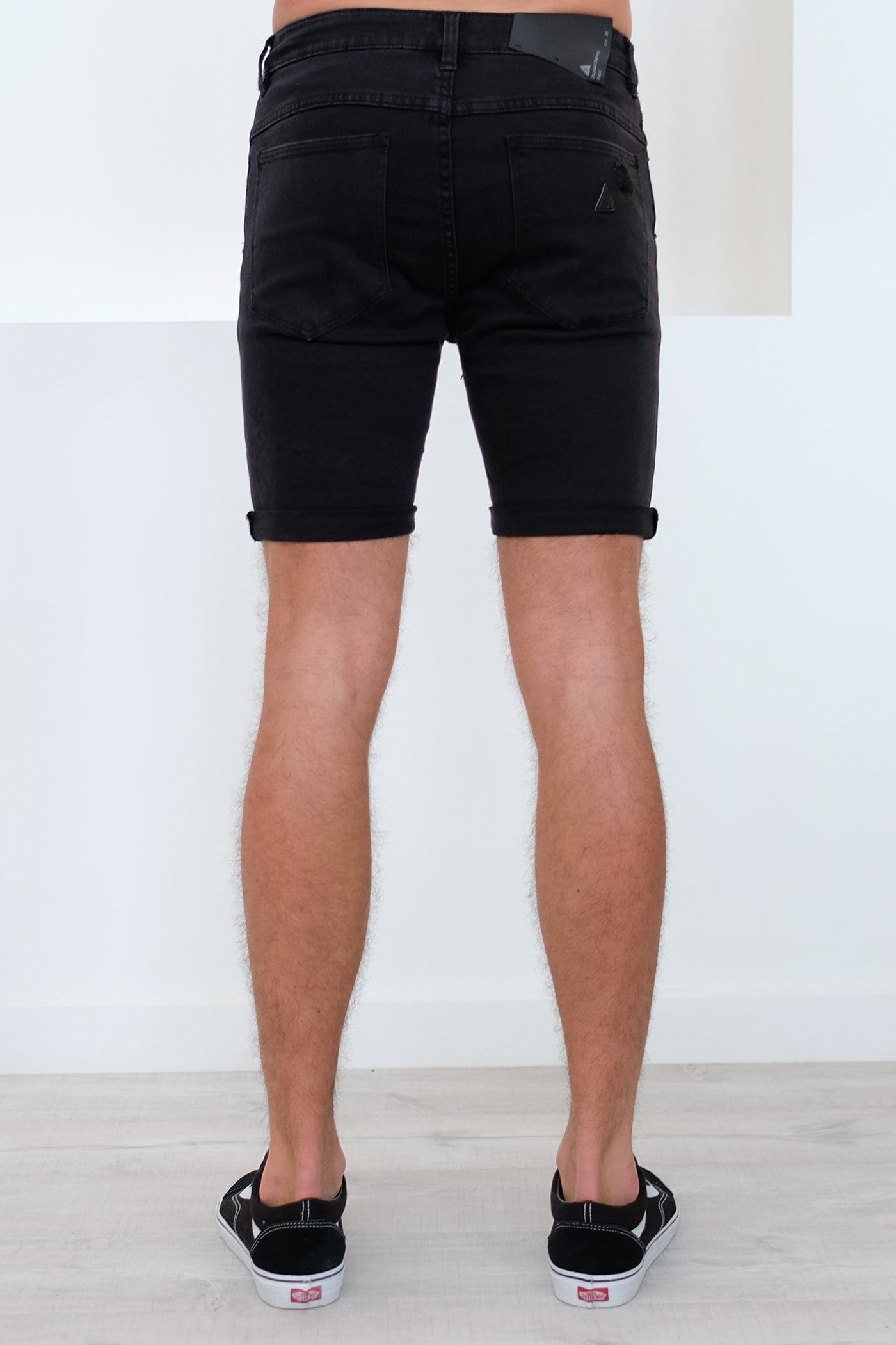 A Dropped Skinny Short Blackout Abrand - Jean Jail