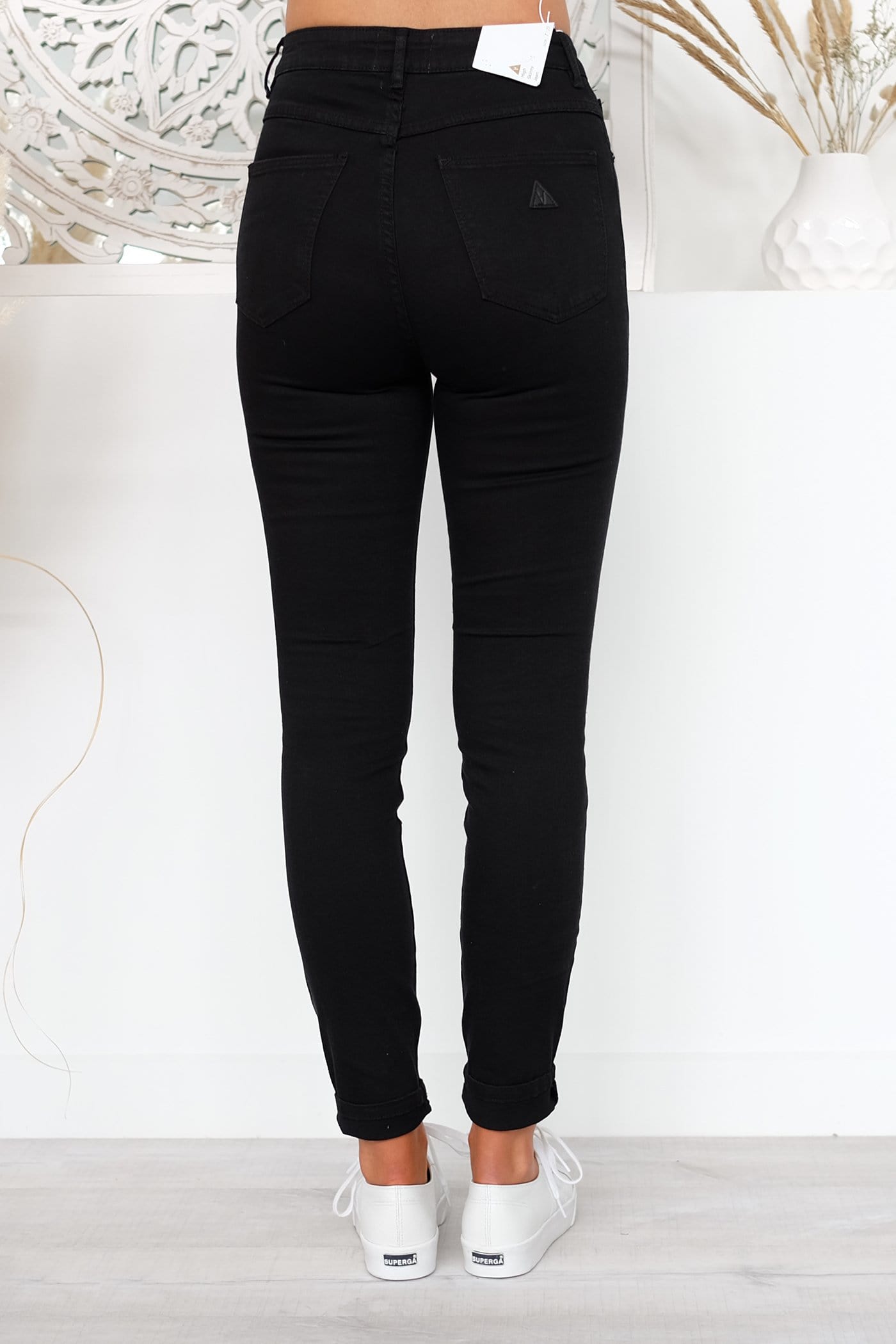 A High Skinny Ankle Basher Black Magic Abrand - Jean Jail
