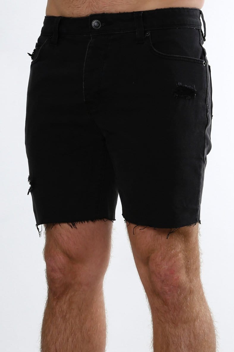 A Cropped Slim Short Smoked