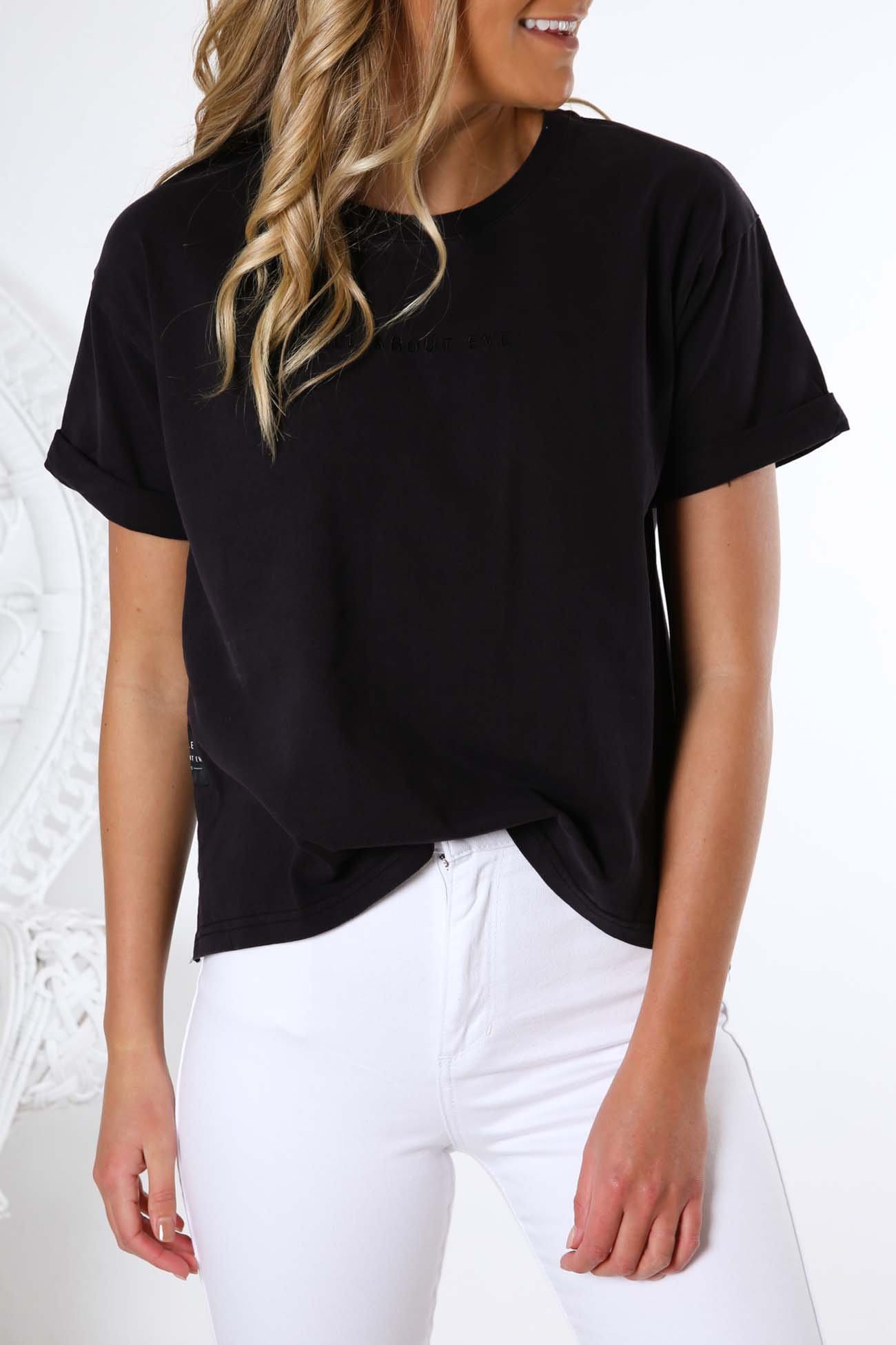 AAE Washed Tee Washed Black All About Eve - Jean Jail