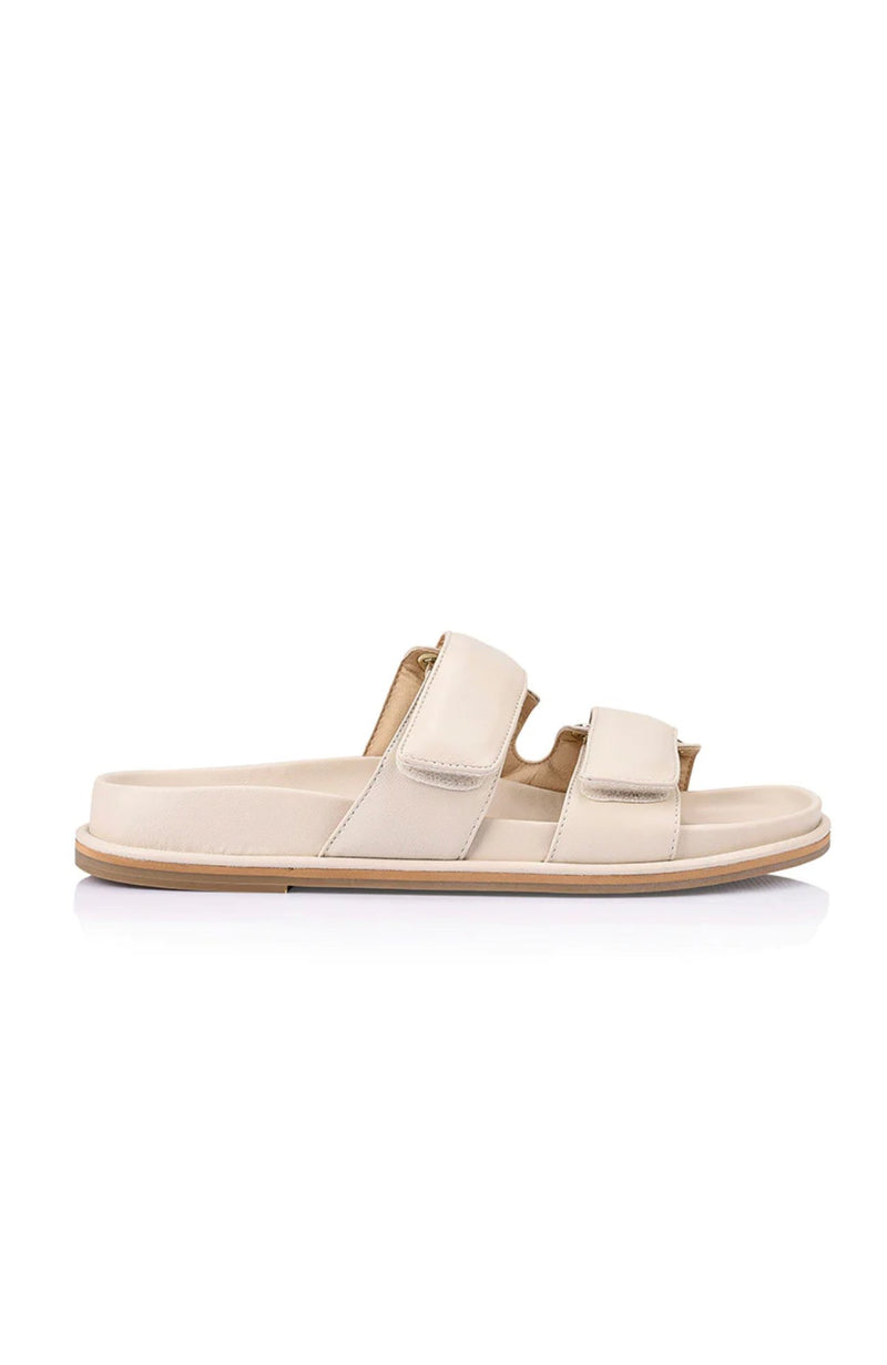 Rio Footbed Sandals Beige