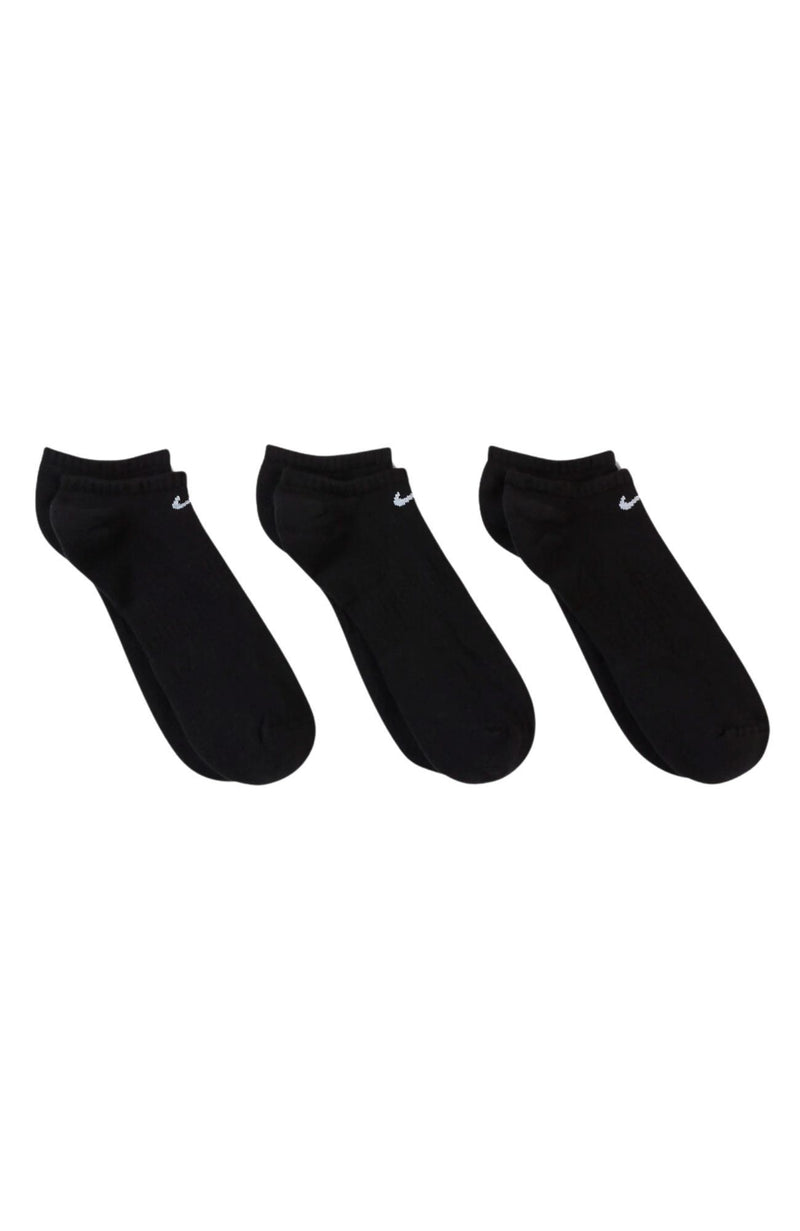 Nike Everyday Cushioned Training No-Show Socks 3 Pairs Black