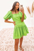 Ada Mini Dress Verdant Green