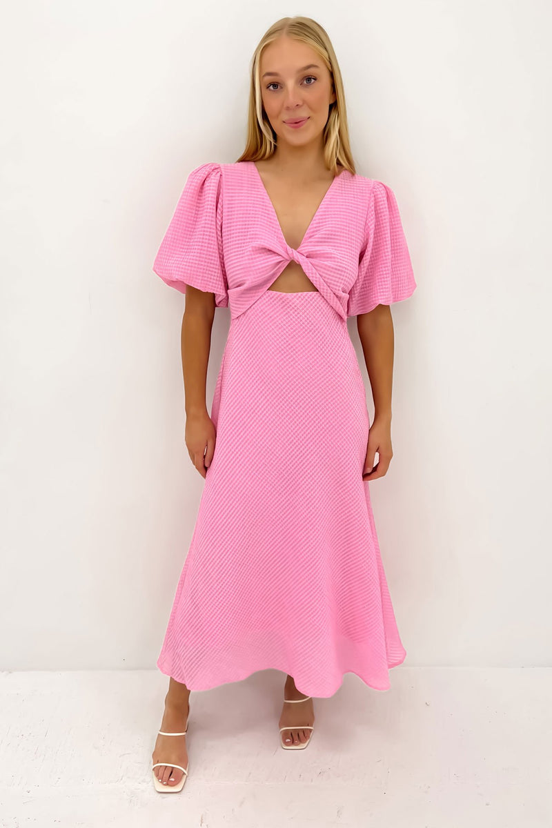 Annika Midi Dress Pink
