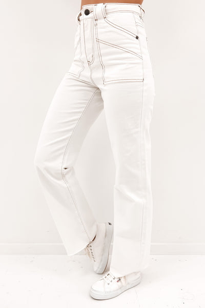 vintage White wide pants