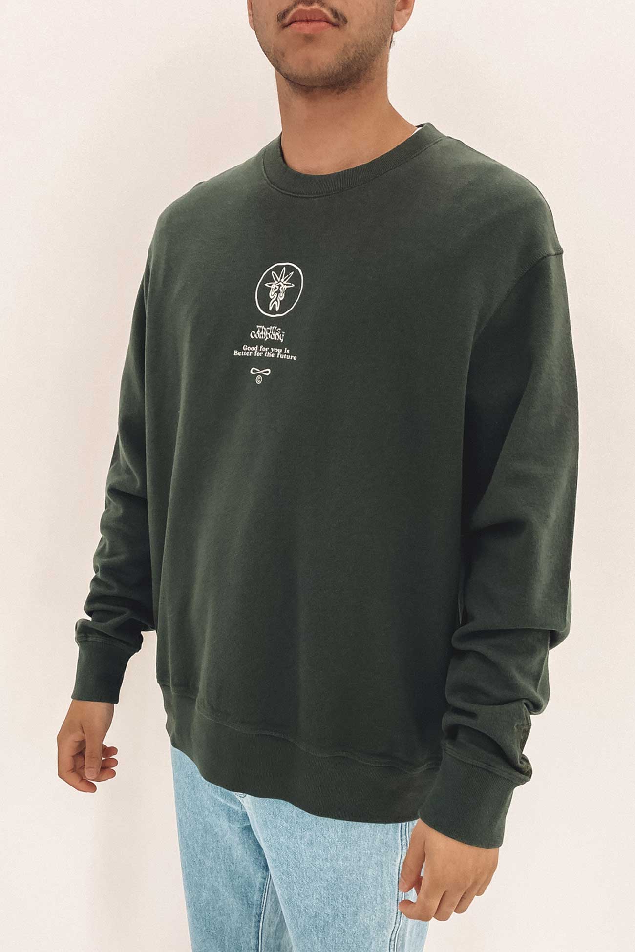 Better Future Oversize Crew Deep Forest