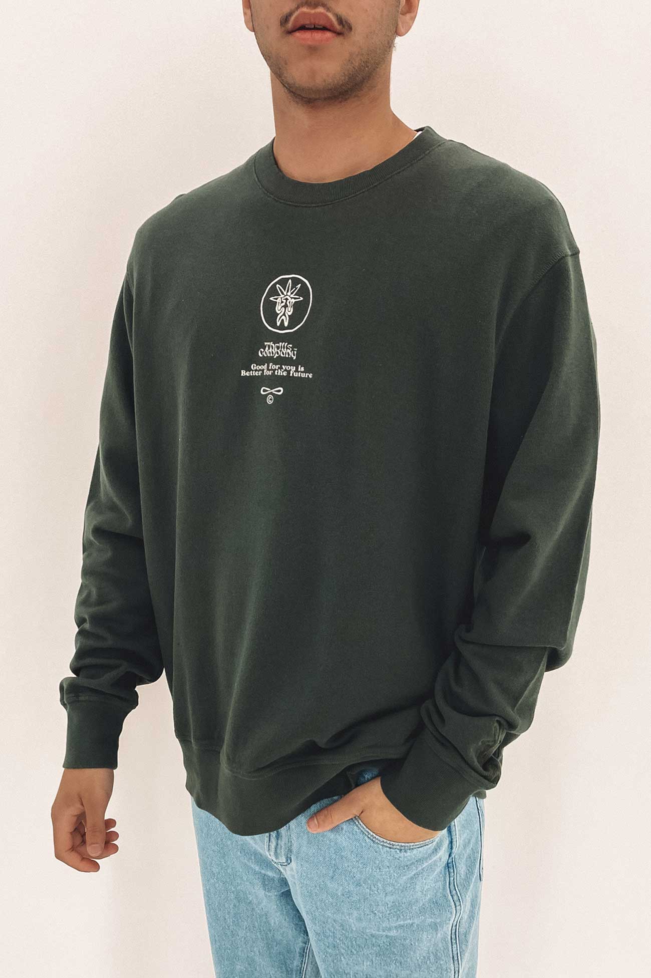 Better Future Oversize Crew Deep Forest