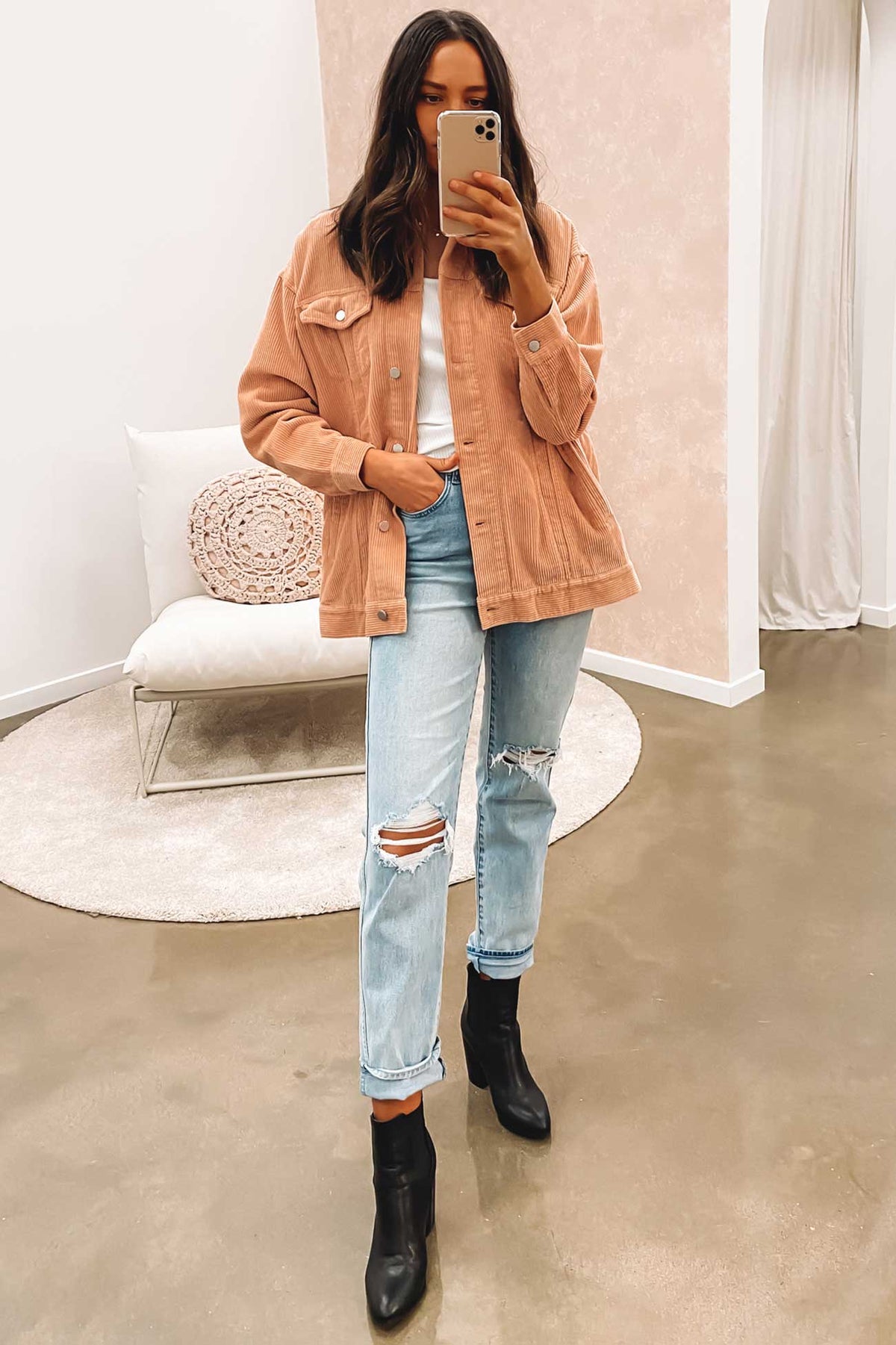 Longline cord hotsell jacket