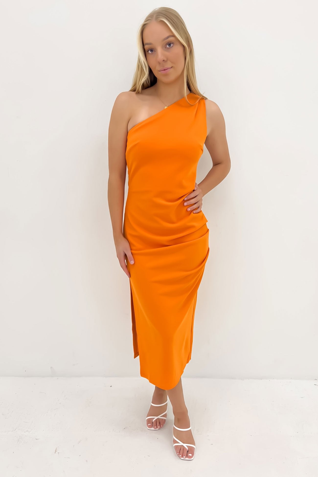 Blayke Midi Dress Orange