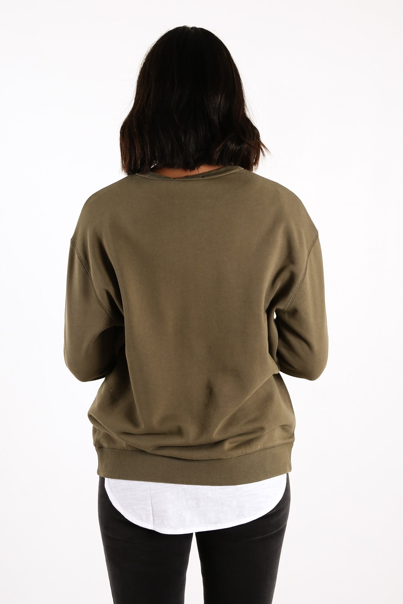 Block Logo Sweatshirt Olive