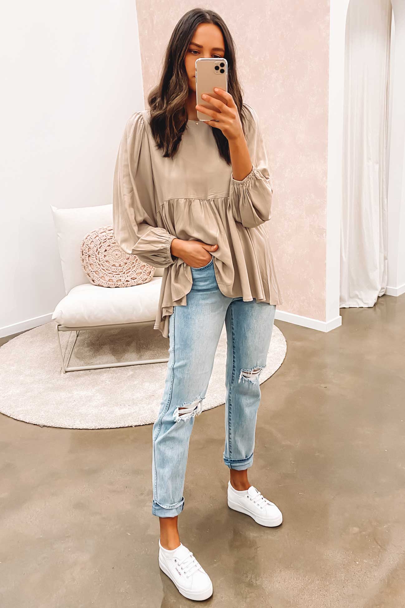 Calianna Top Beige