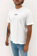 Calico Recycled Retro Fit Tee White