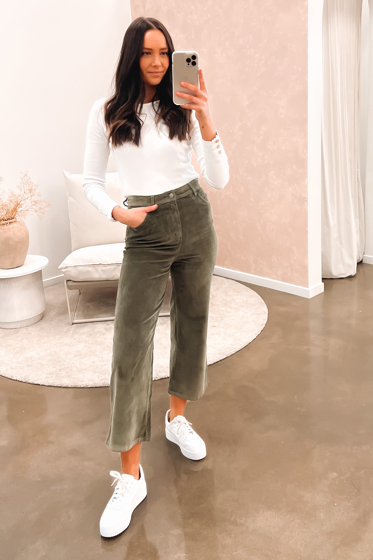 Camilla Cord Pant Khaki