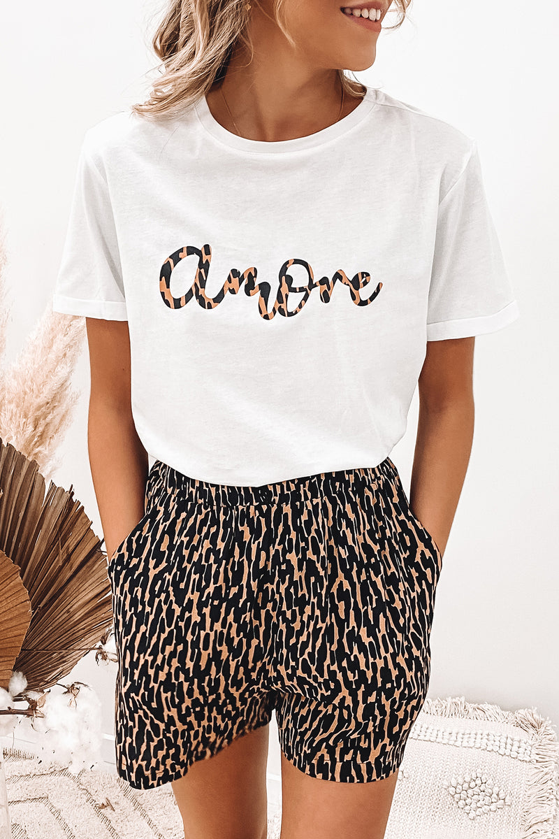 Camille Amore Tee White