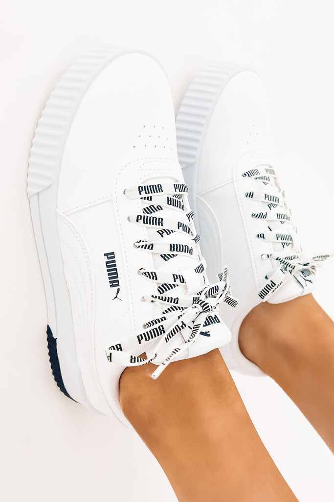 Carina Logo Mania Sneaker Puma White Black Jean Jail