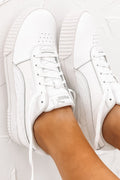 Carina Leather Sneaker Puma White Silver