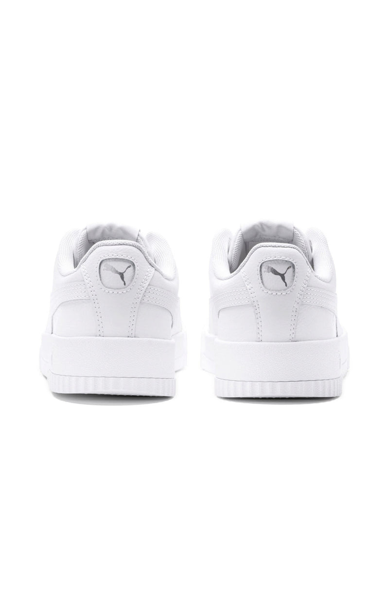 Carina Leather Sneaker Puma White Silver Jean Jail
