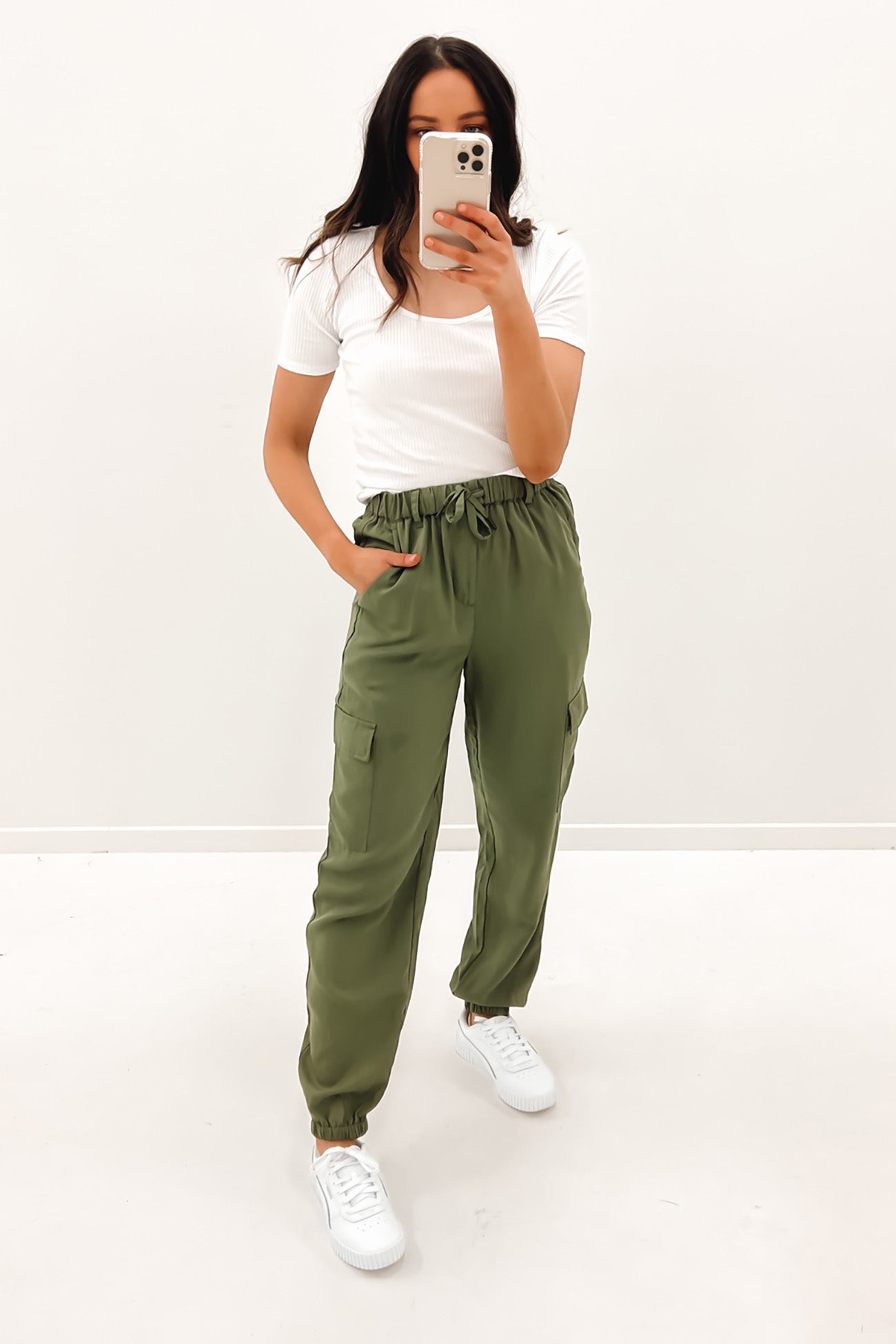 Charli Cargo Pant Khaki