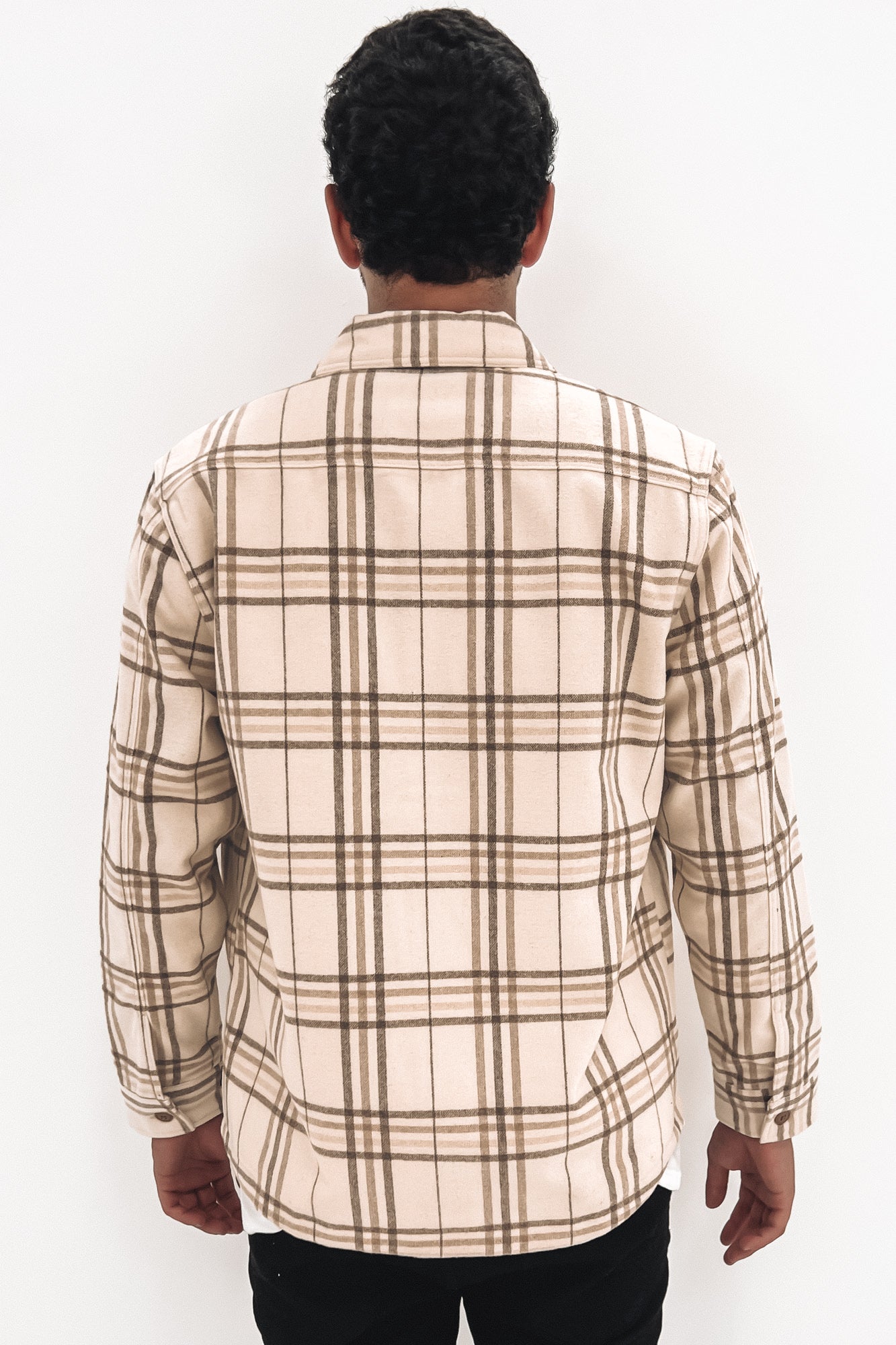 Checked Overshirt Vintage White Check