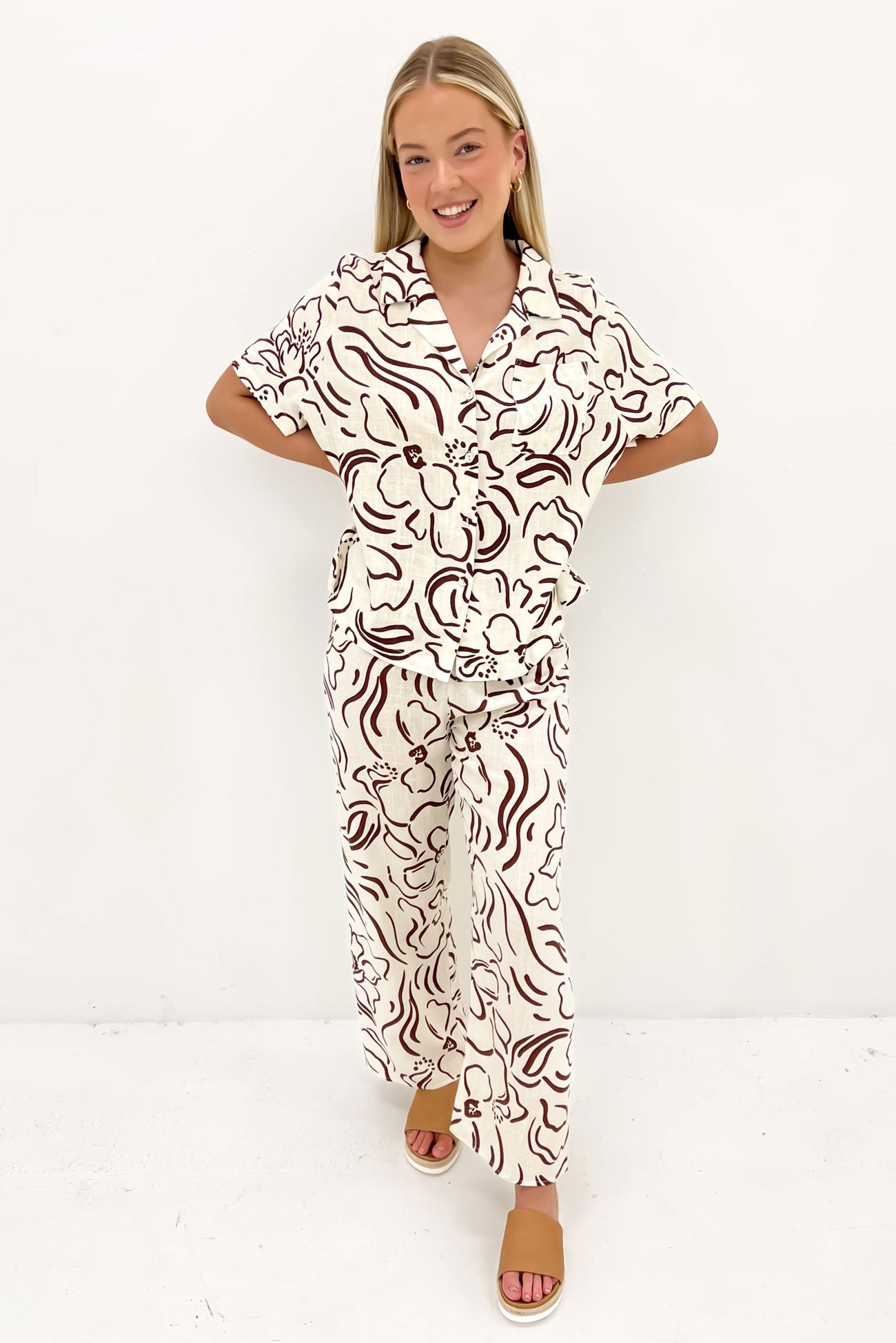 Chloe Set Cream Brown