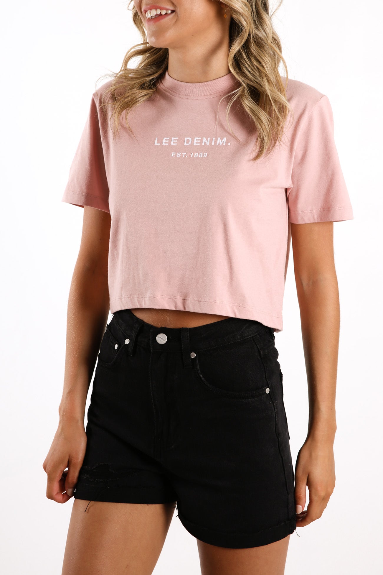 Classic Crop Tee Rosebud