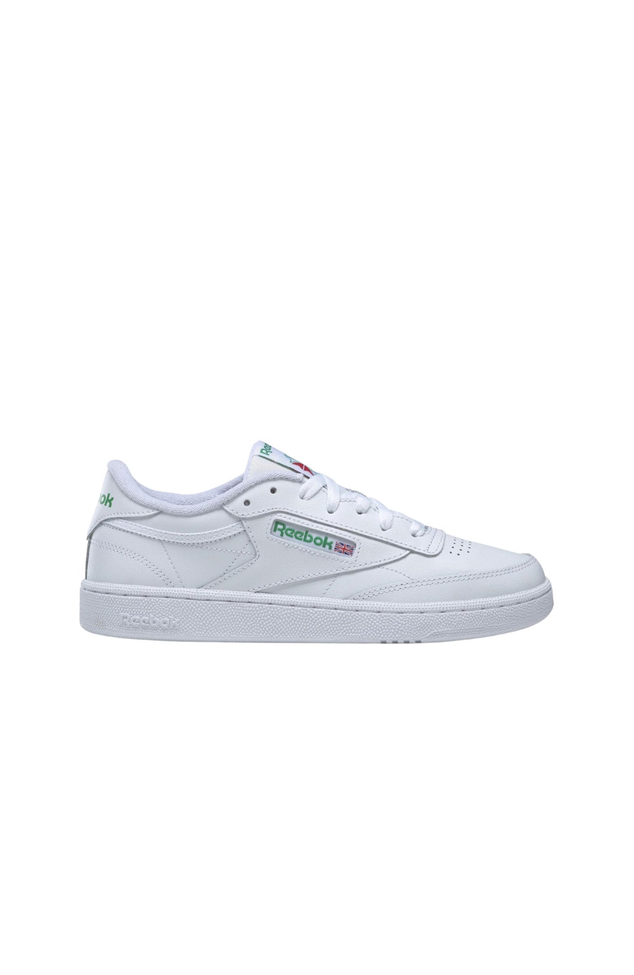 Club C 85 Shoe White Glen Green Gold Met