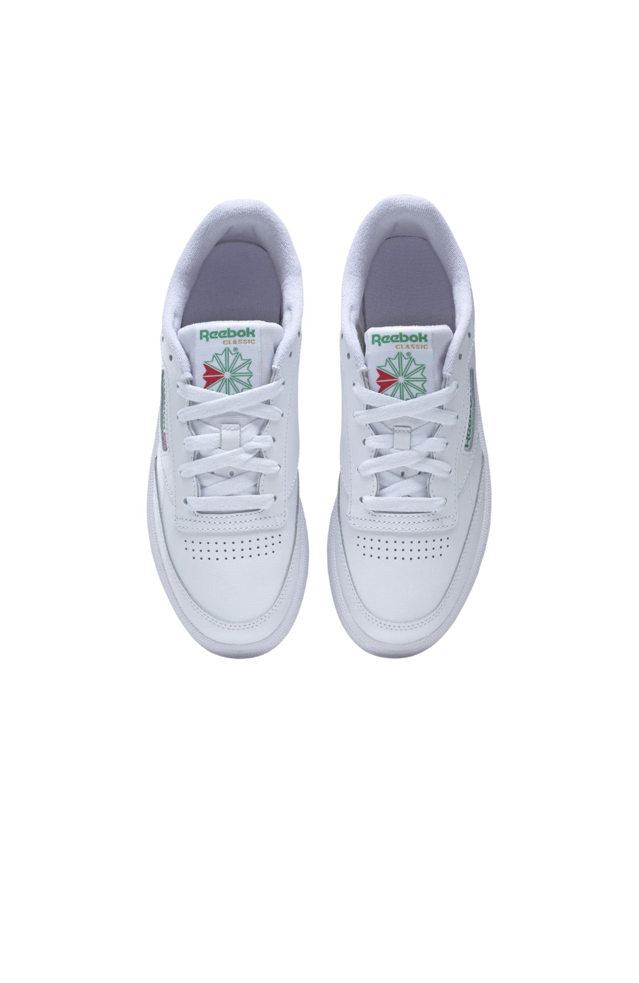 Club C 85 Shoe White Glen Green Gold Met