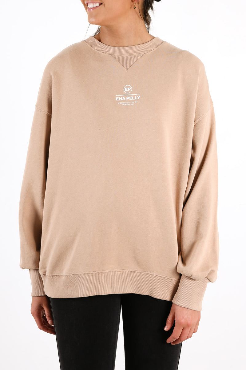 Core Logo Sweatshirt Latte
