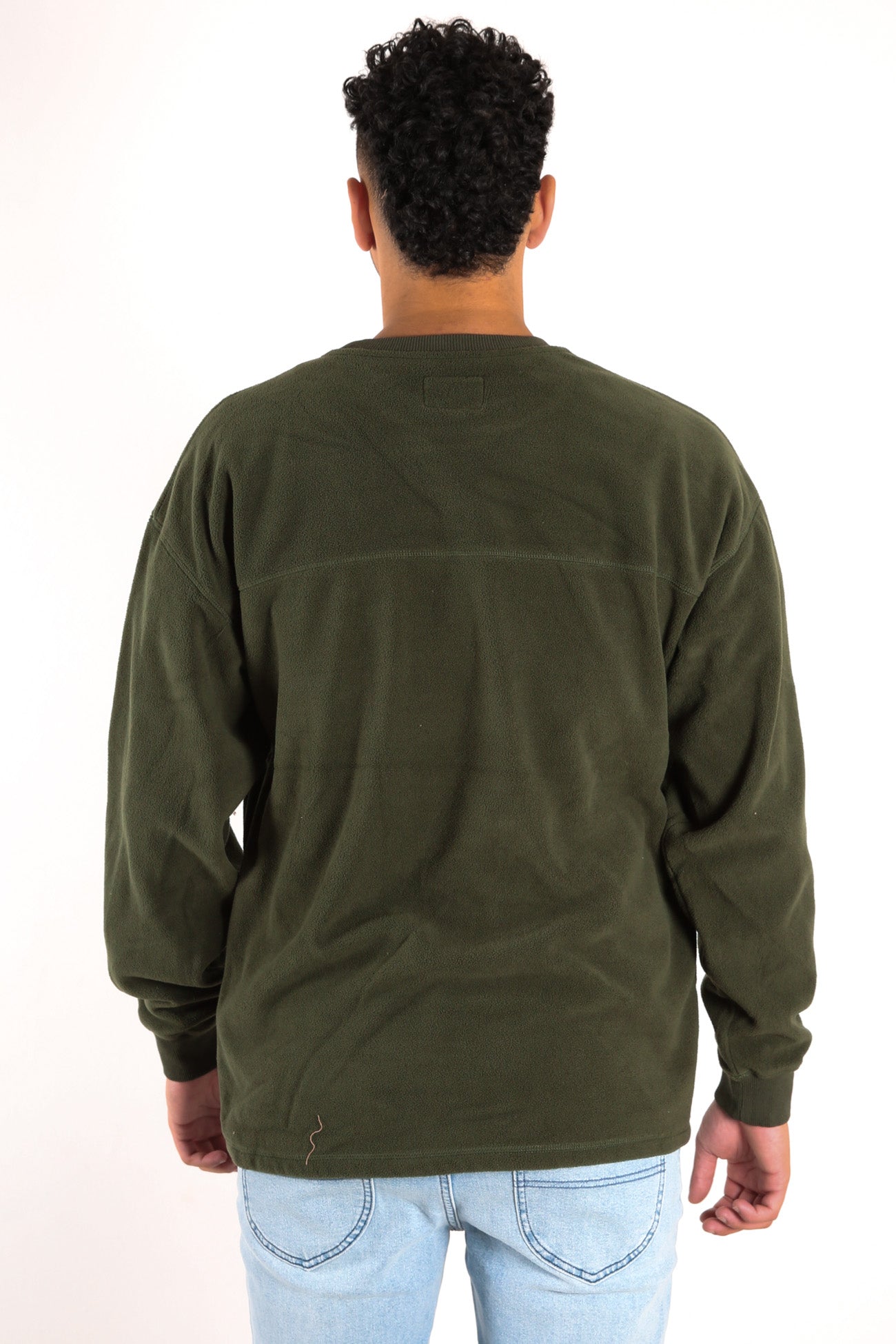 Cypress Crew Polar Fleece Gun Green