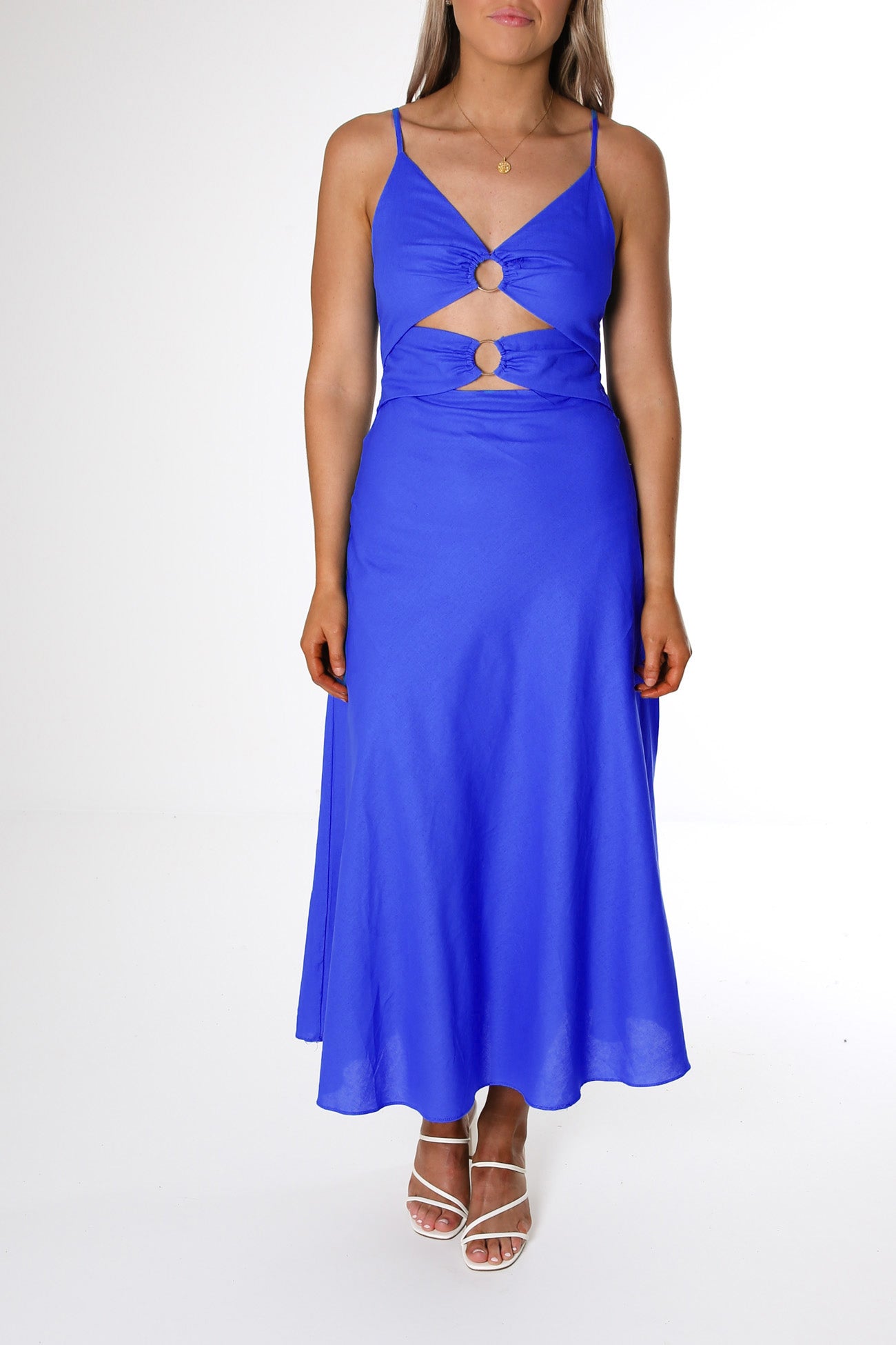 Dahlia Midi Dress Blue