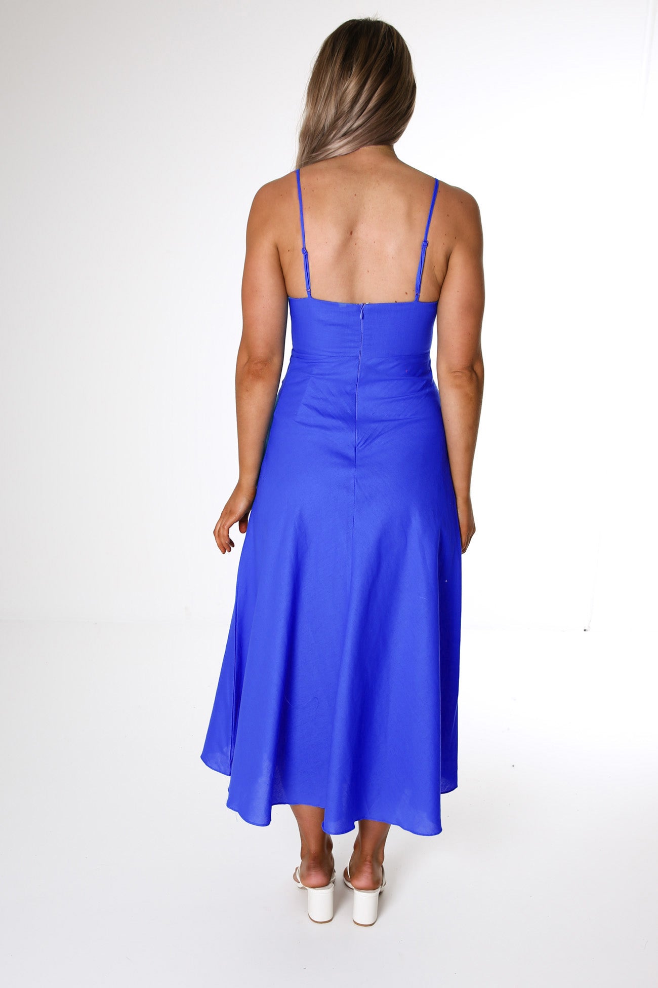 Dahlia Midi Dress Blue