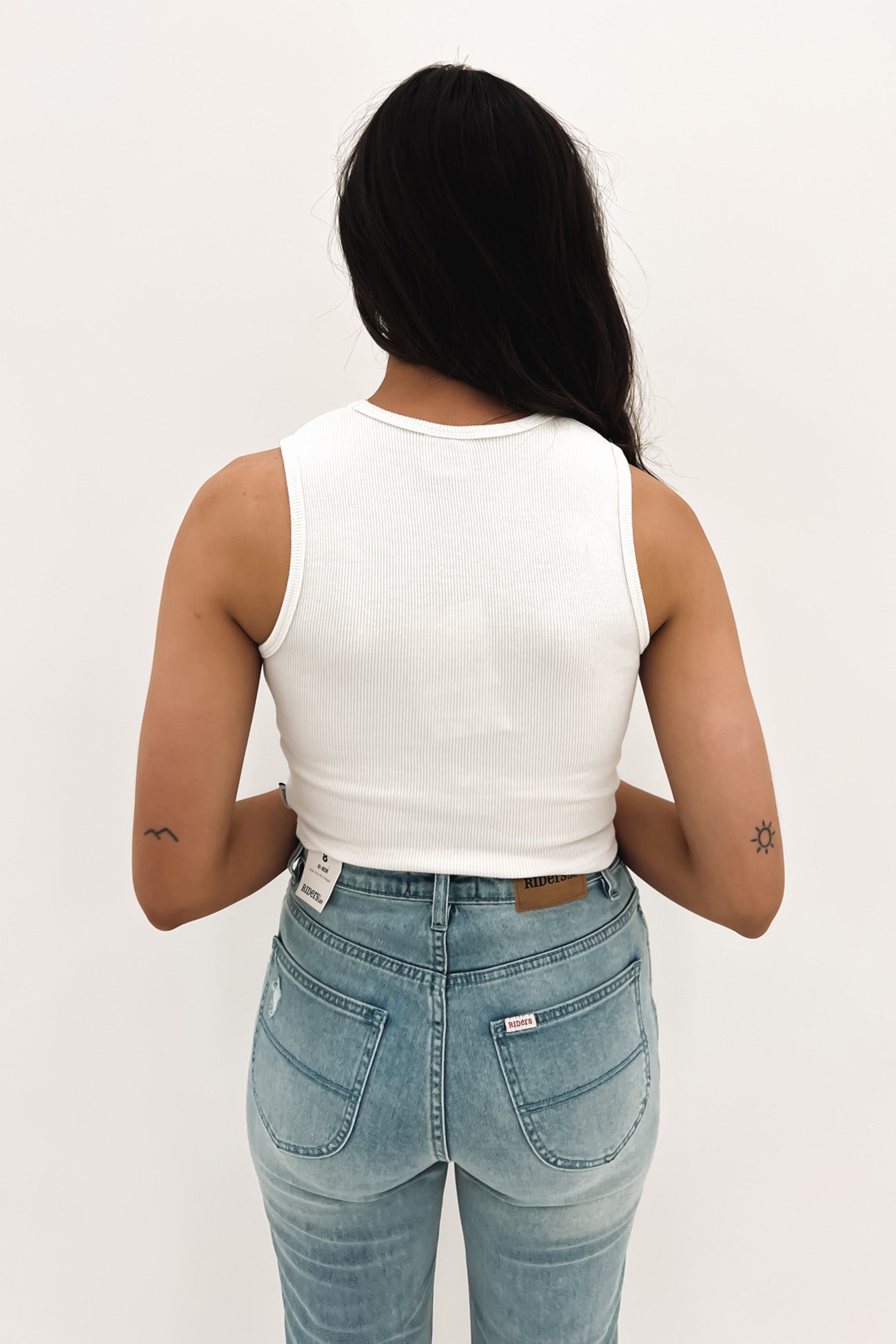 Dalston Hemp Rib Tank Off White