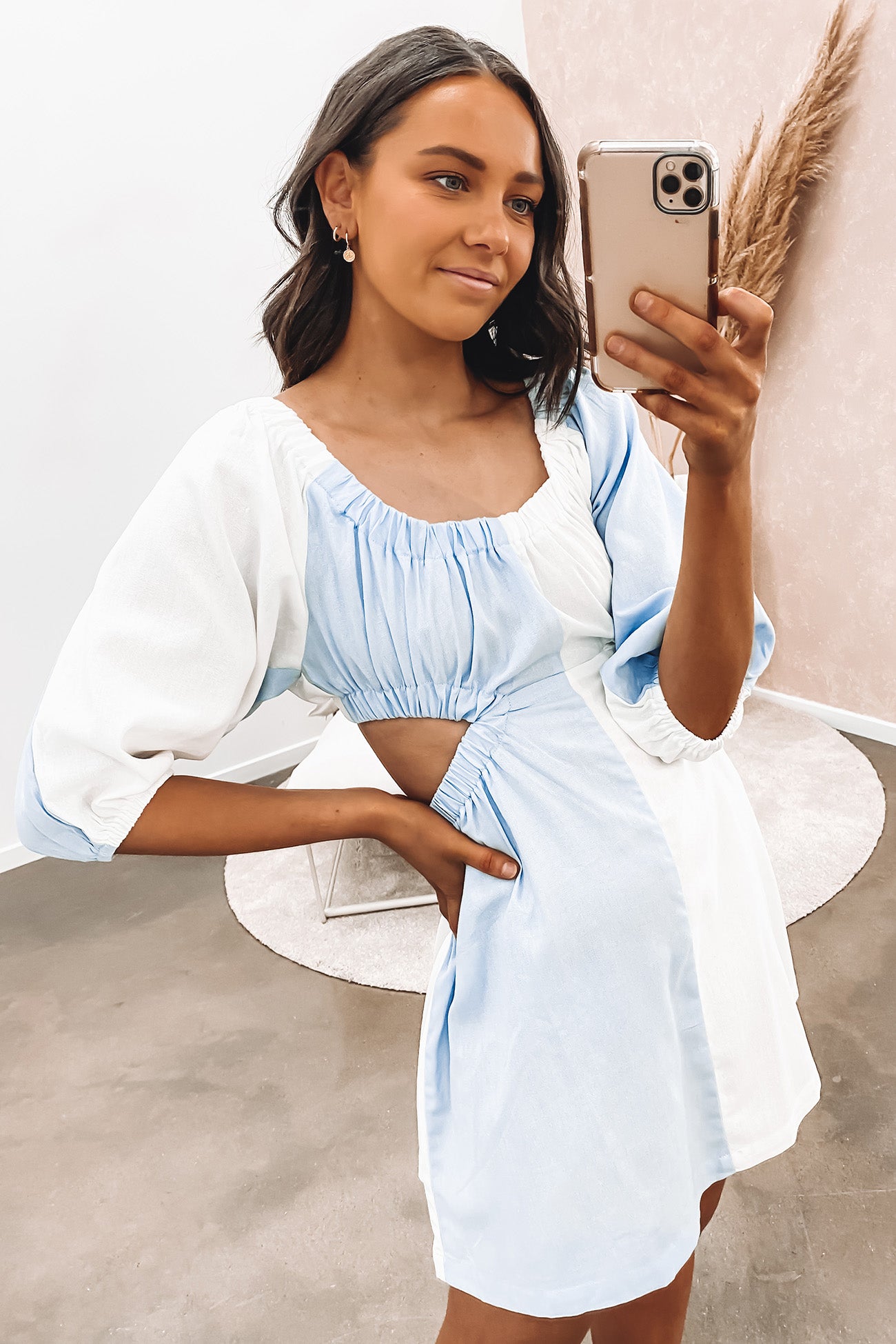 Della Mini Dress Blue