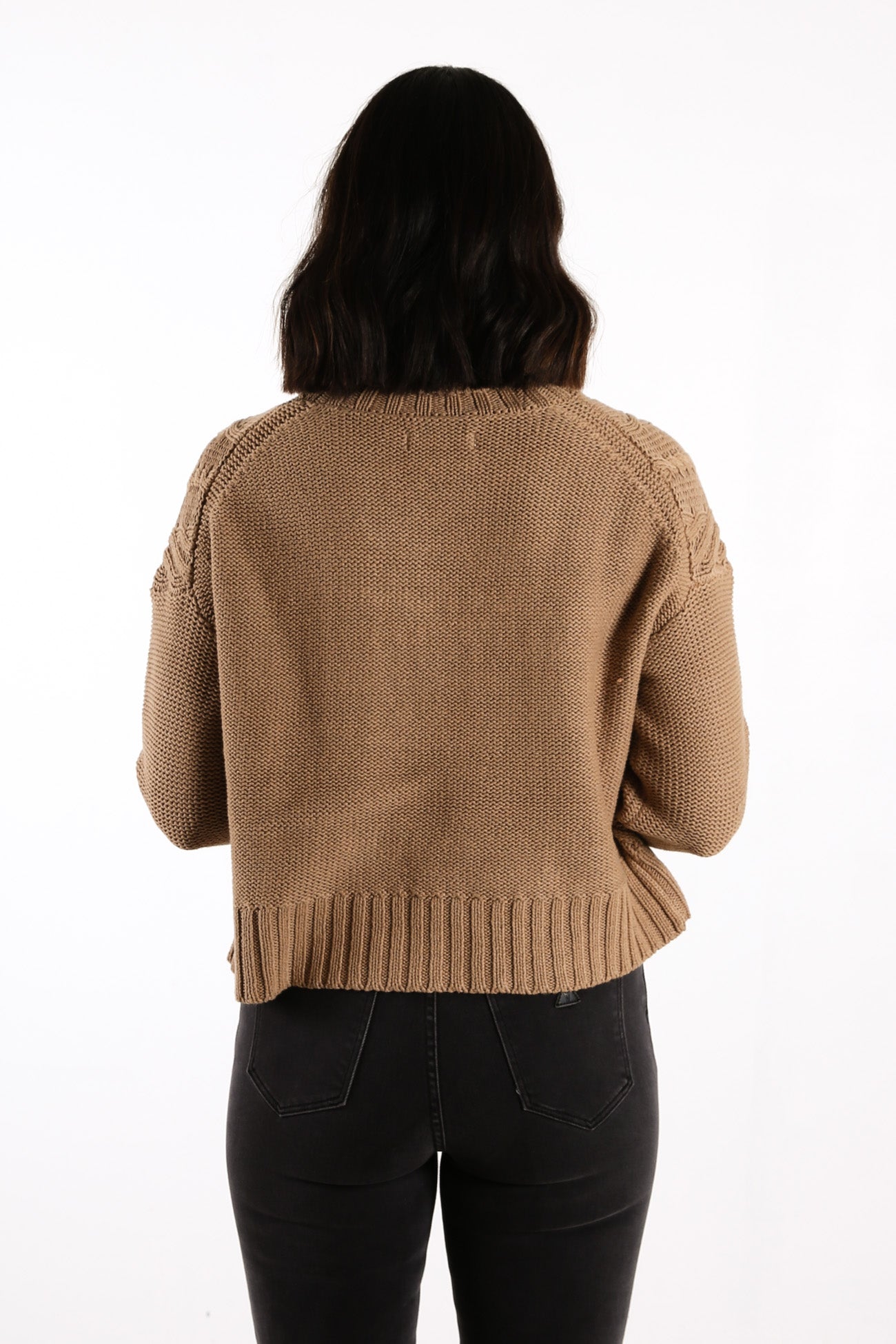 Dorian Cable Knit Mocha