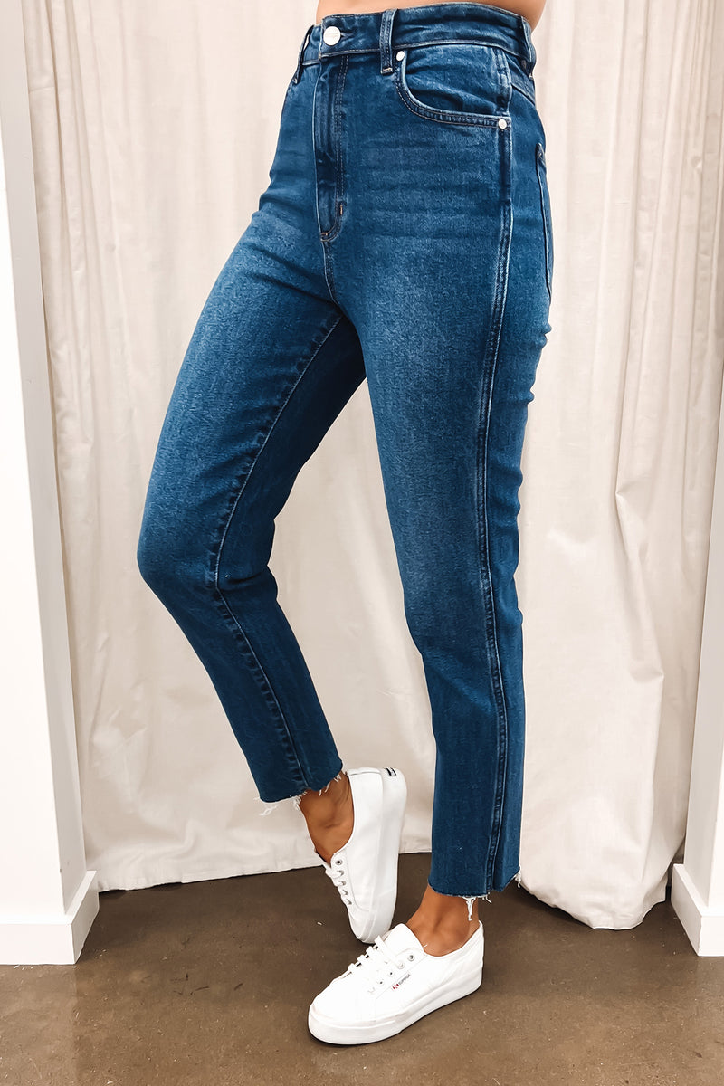 Blue riot high 2025 waisted jogger mom jeans