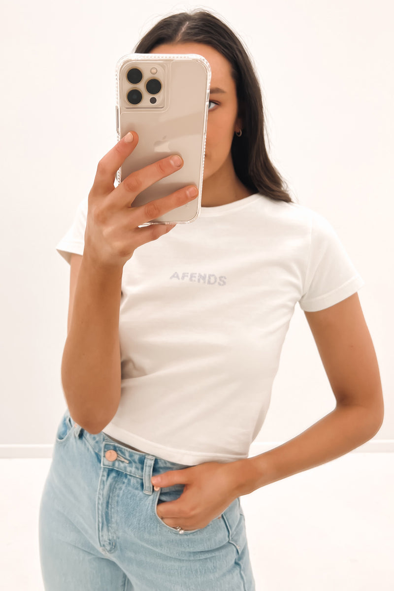 Dua Recycled Baby Tee Off White