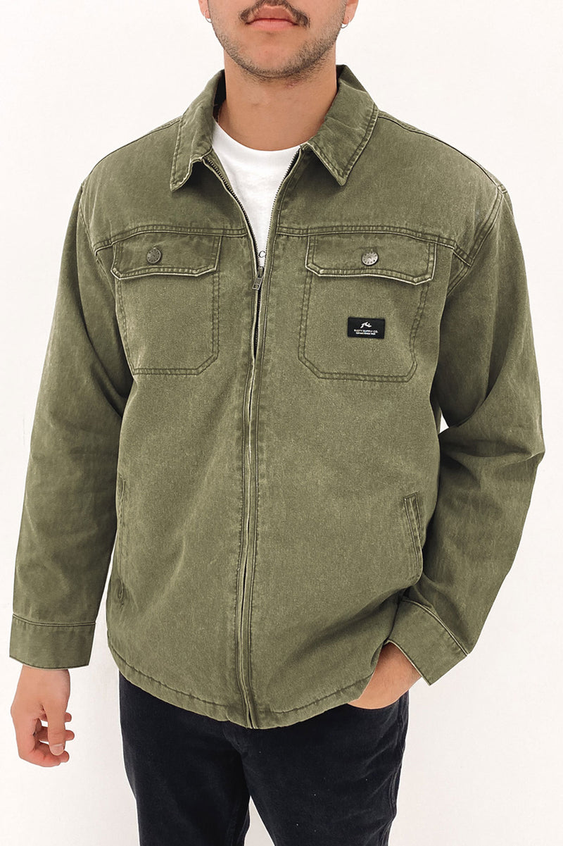 Dungaree Jacket Army Green