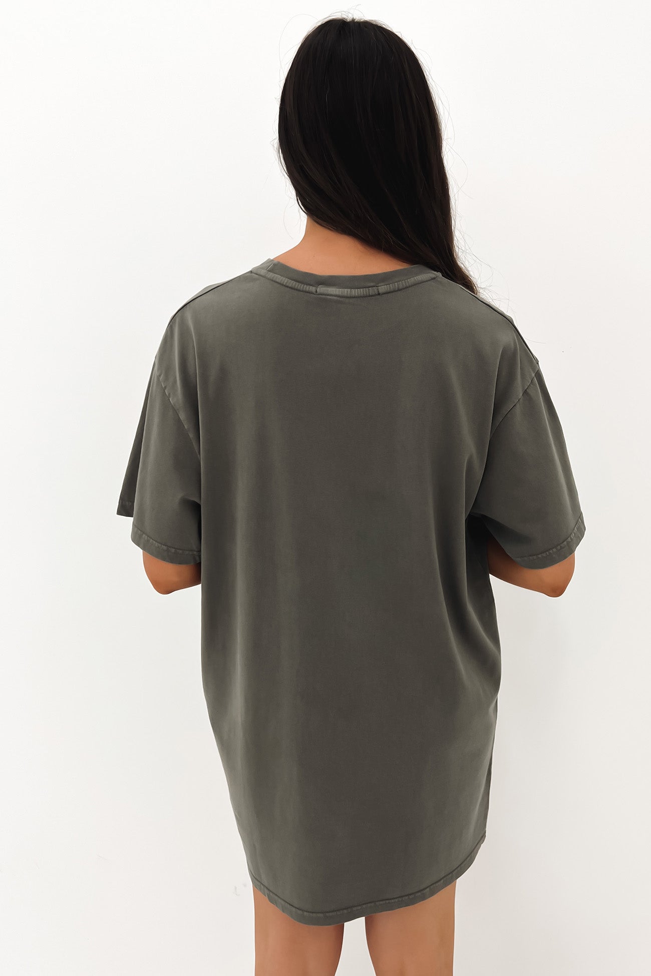 Eagle Eye Tee Dress Charcoal