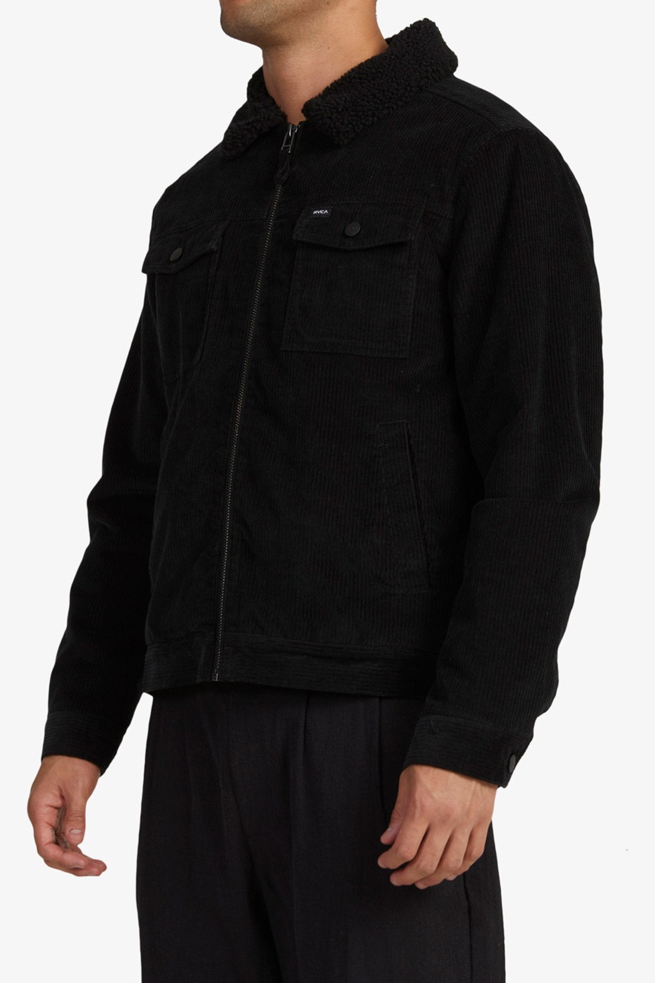 Easy Trucker Sherpa Jacket Pirate Black