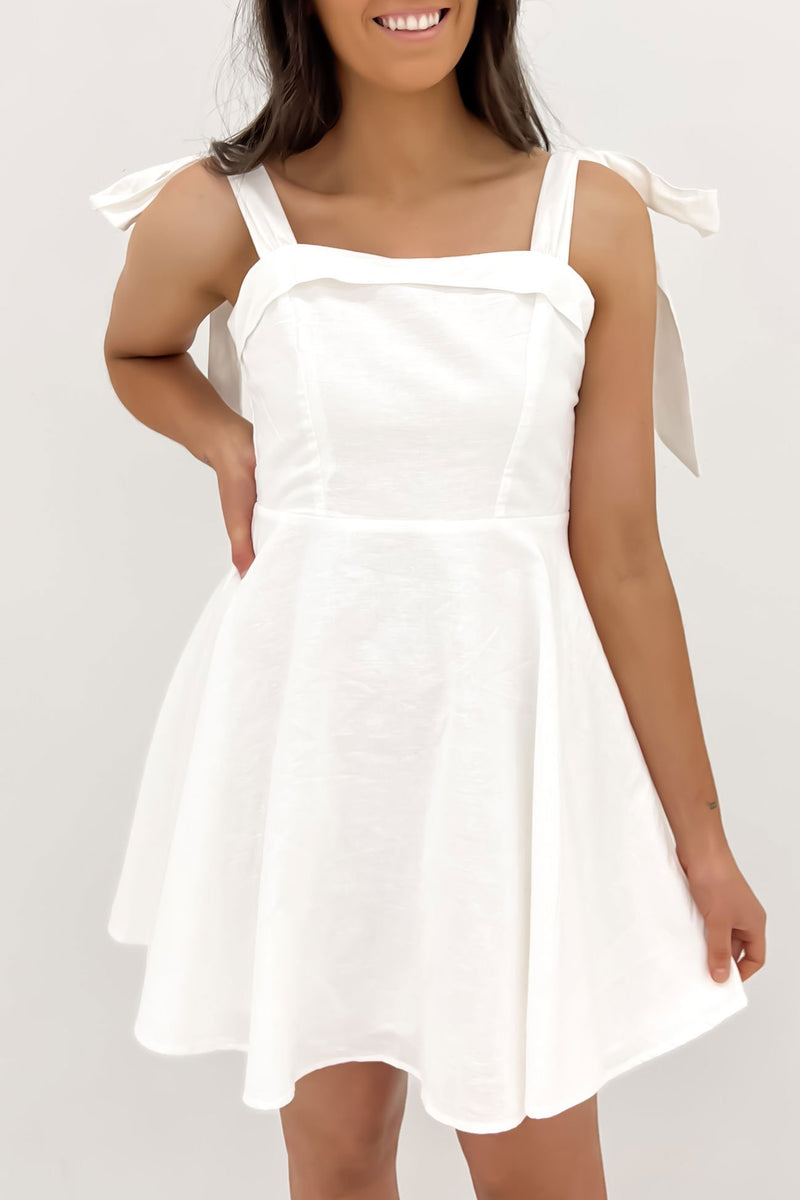 Elka Mini Dress White