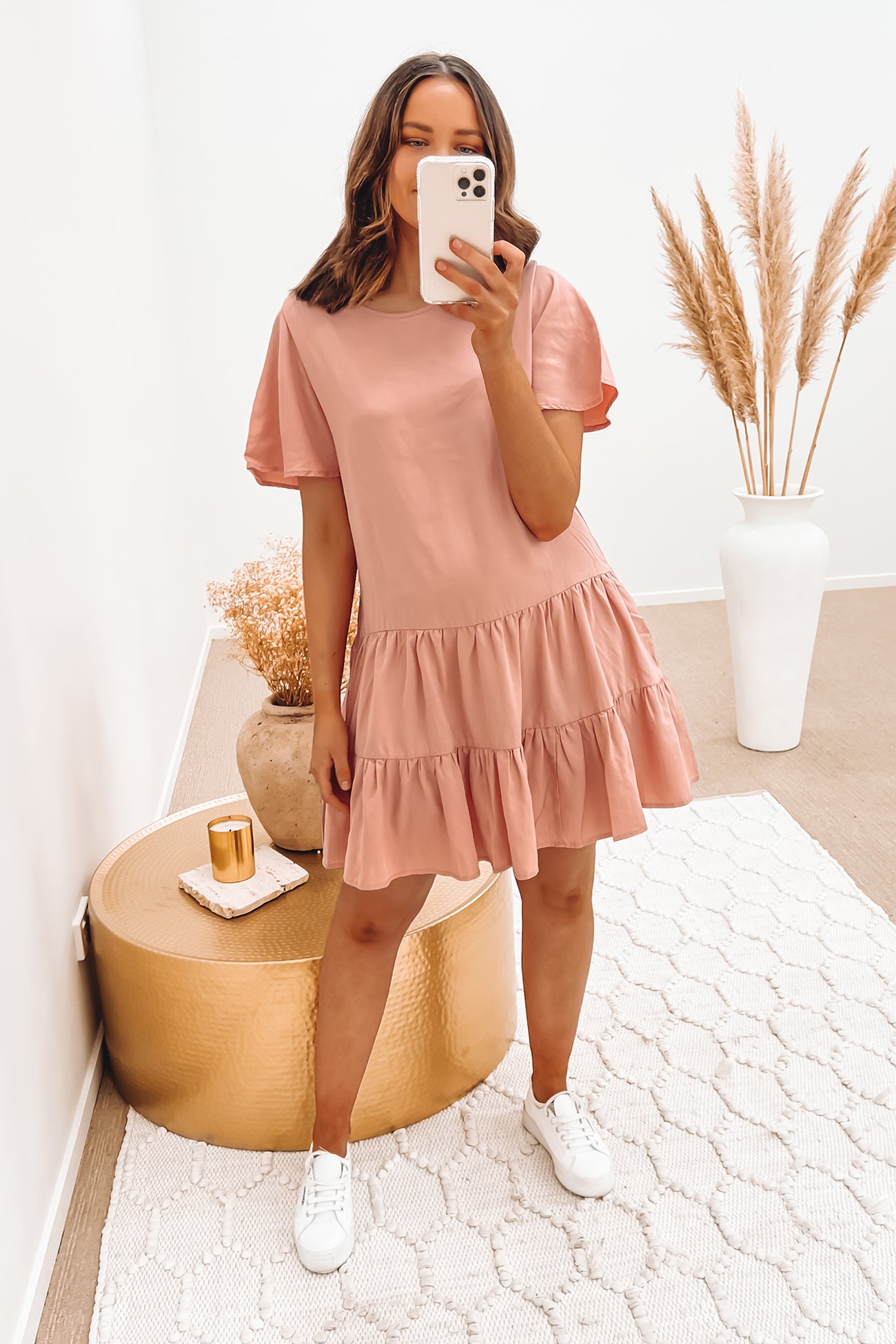 Emmy Dress Washed Pink
