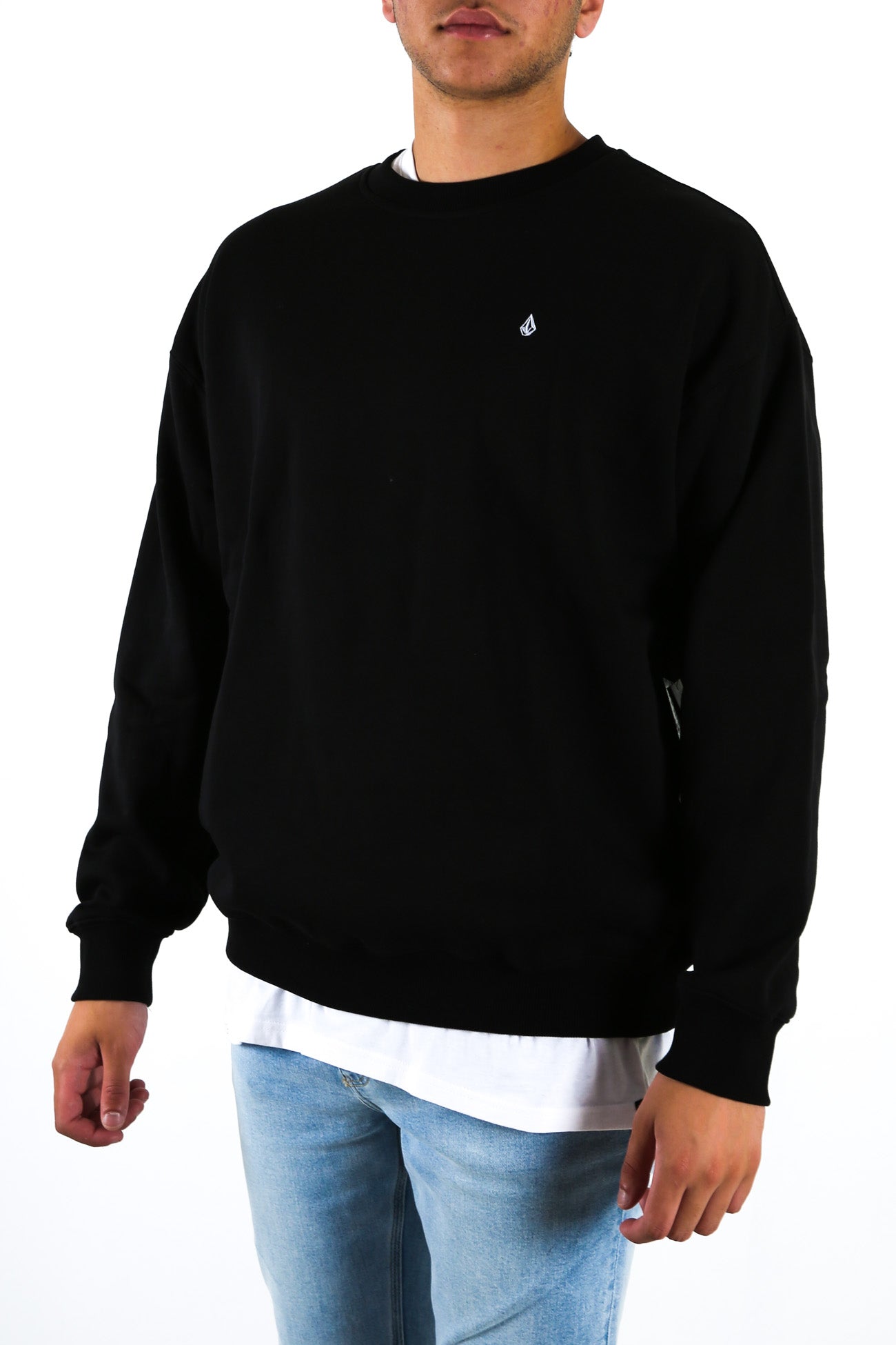 Erith Crew Fleece Black