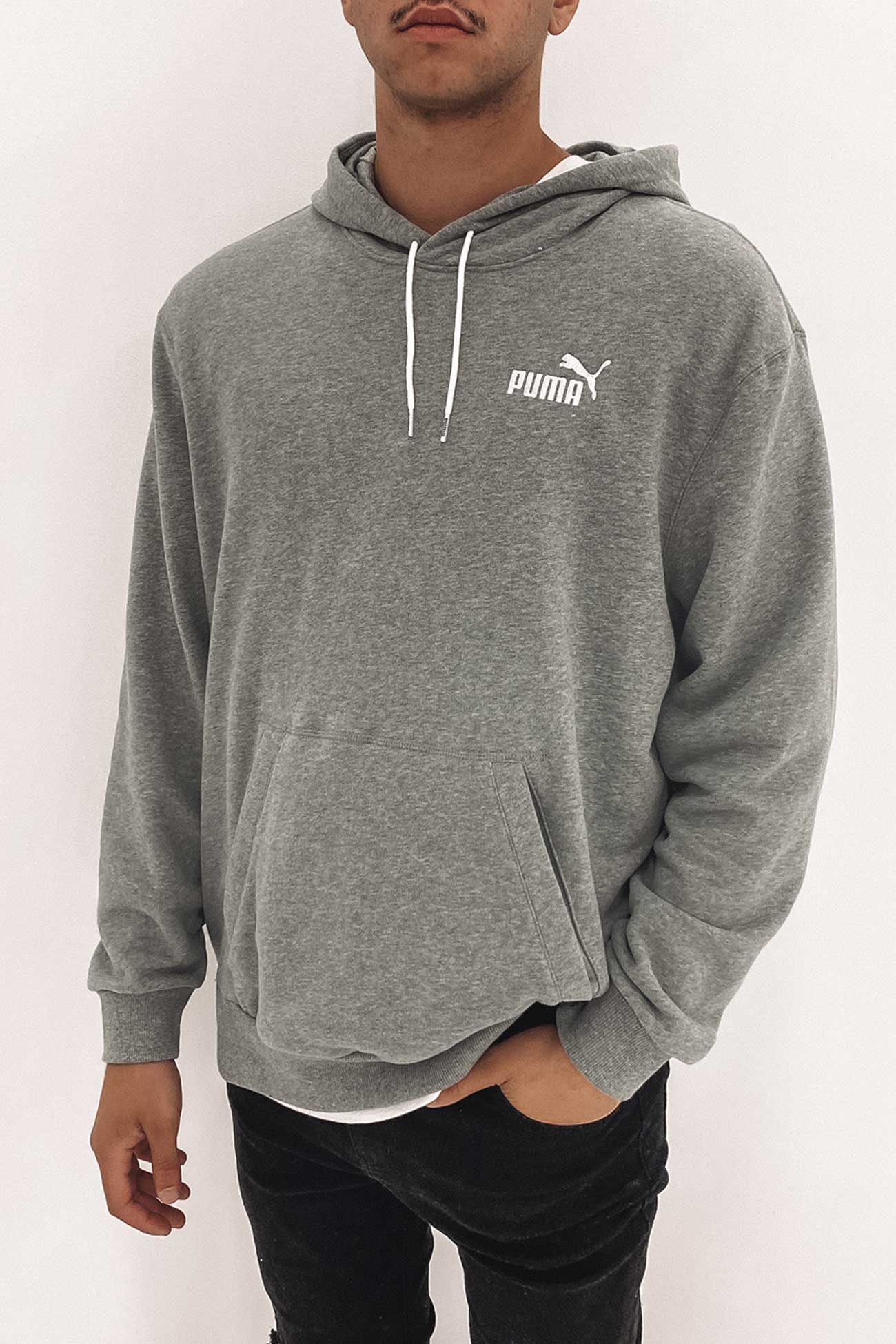 Essentials+ Hoodie Medium Gray Heather