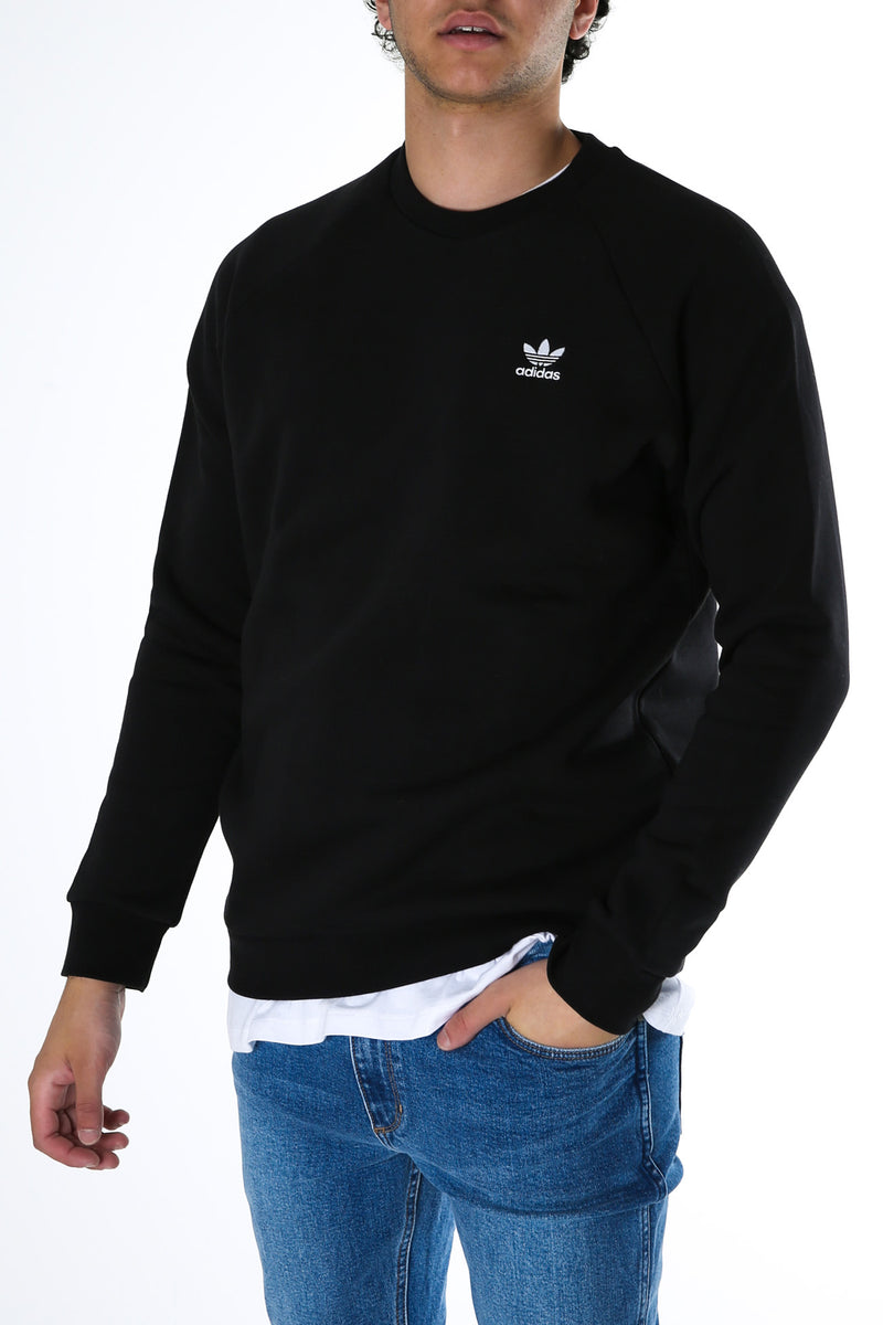 adidas originals men's adicolor essentials trefoil crewneck sweatshirt