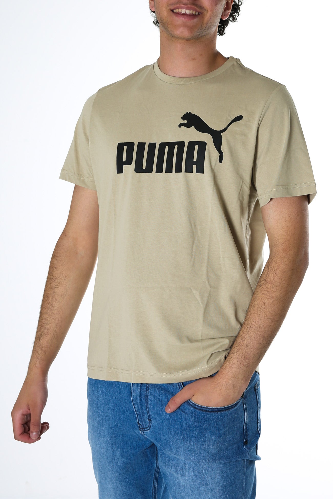 Essentials Logo Tee Spray Green