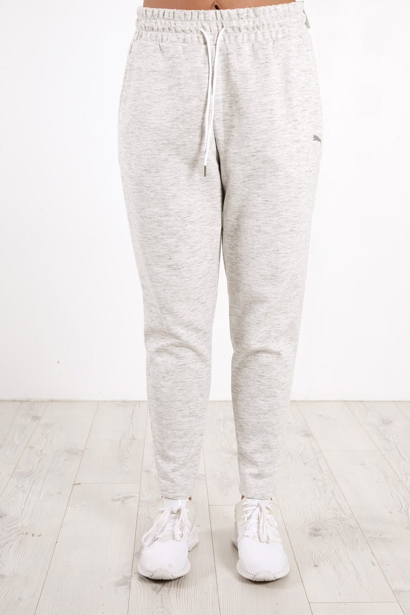 Puma joggers white stripe hotsell