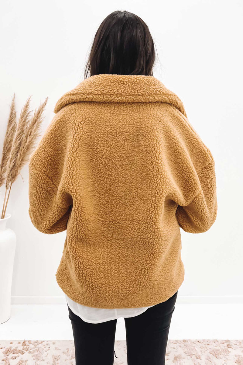 Tan bear coat cheap