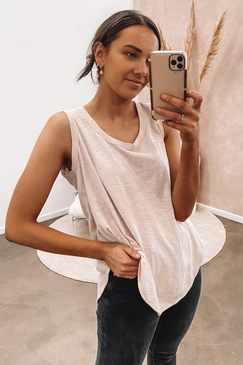 Fifi Tank Blush Marle